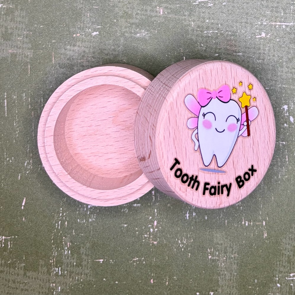 Tooth Fairy Box with Pink Accents